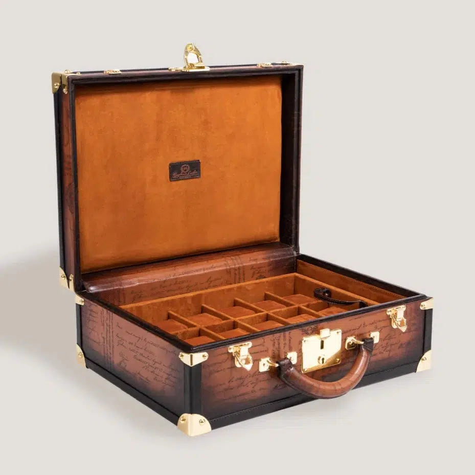 Watch Box - Trunk Parchment Light Tan-1-Watch Box Studio