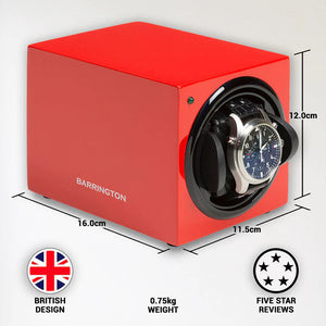 Watch Winder - Barrington Crimpson Red-5-Watch Box Studio