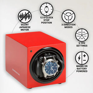 Watch Winder - Barrington Crimpson Red-6-Watch Box Studio