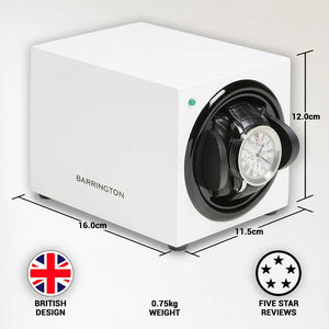 Watch Winder - Barrington Glacier White-2-Watch Box Studio