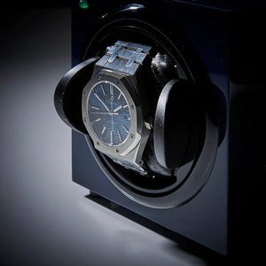 Watch Winder - Barrington Midnight Blue-3-Watch Box Studio