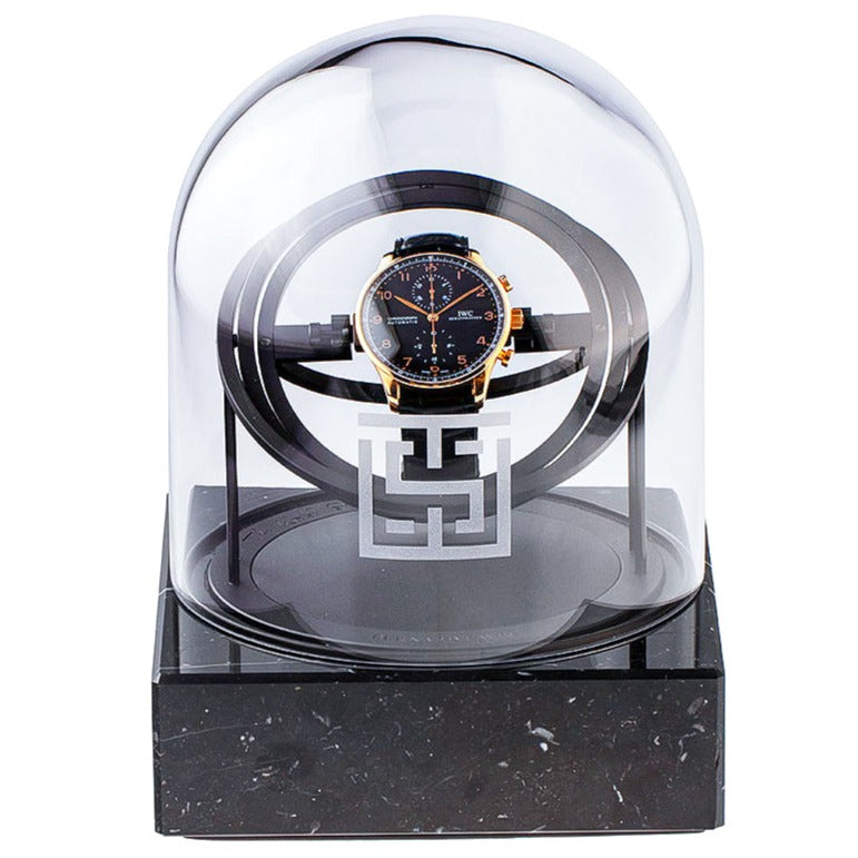 Watch Winder - Black Marble-1-Watch Box Studio