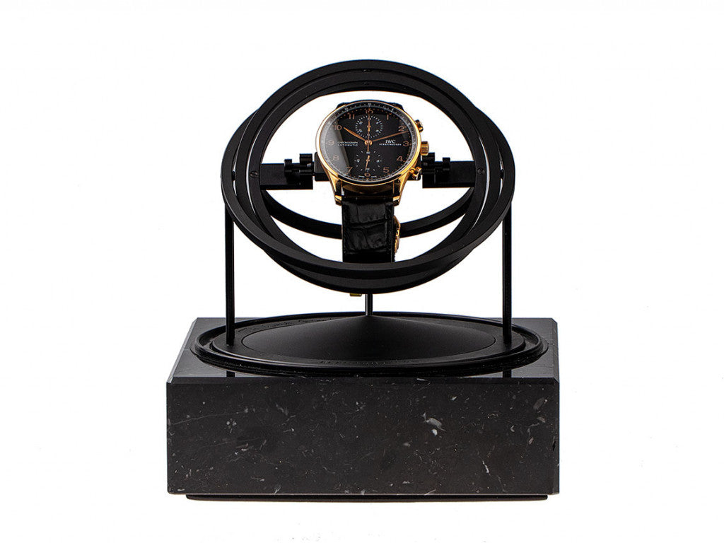 Watch Winder - Black Marble-3-Watch Box Studio