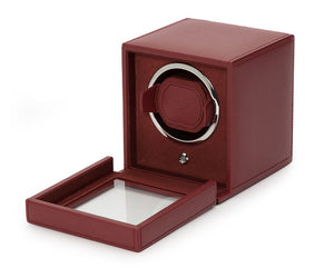 Watch Winder - Bordeaux Cube Cover-2-Watch Box Studio
