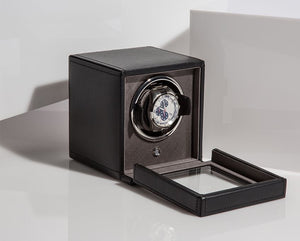 Watch Winder - Cube Cover Black-4-Watch Box Studio