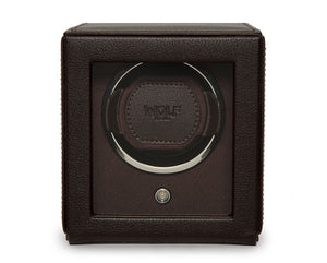 Watch Winder - Cube Cover Brown-2-Watch Box Studio