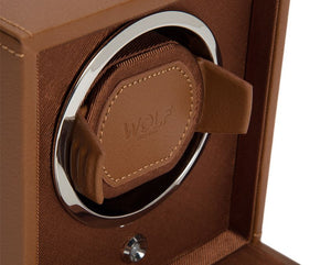 Watch Winder - Cube Cover Cognac-4-Watch Box Studio