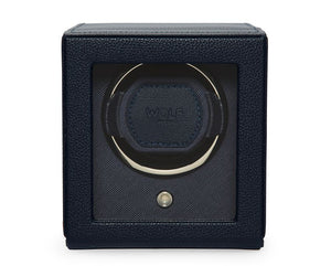 Watch Winder - Cube Cover Navy-2-Watch Box Studio