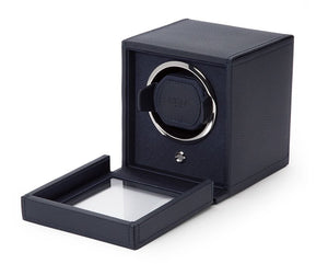 Watch Winder - Cube Cover Navy-3-Watch Box Studio