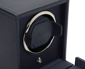 Watch Winder - Cube Cover Navy-6-Watch Box Studio