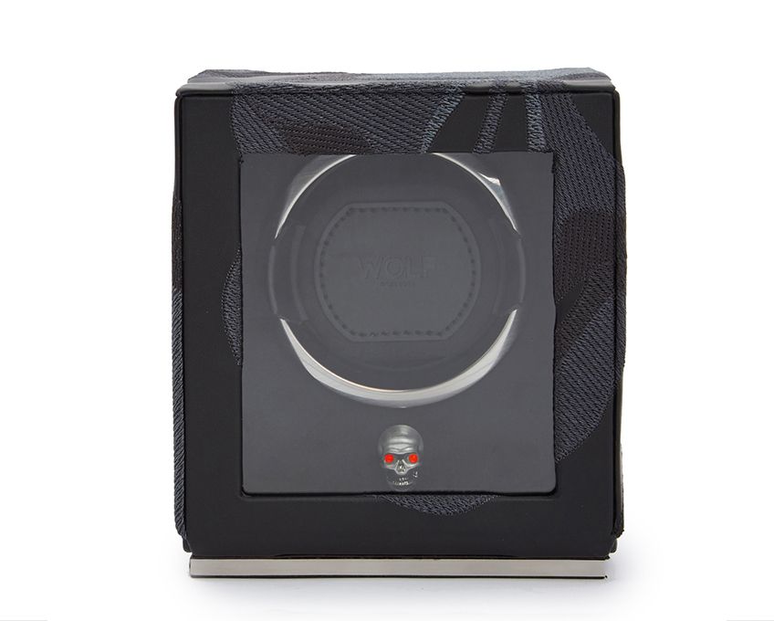 Watch Winder - Momento Mori Black Single Slot-1-Watch Box Studio