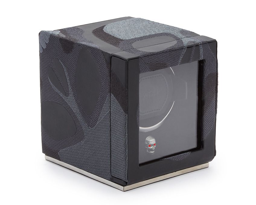 Watch Winder - Momento Mori Black Single Slot-3-Watch Box Studio