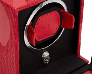 Watch Winder - Momento Mori Red Single-5-Watch Box Studio