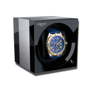 Watch Winder - One Aluminium Black-1-Watch Box Studio