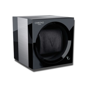 Watch Winder - One Aluminium Black-2-Watch Box Studio