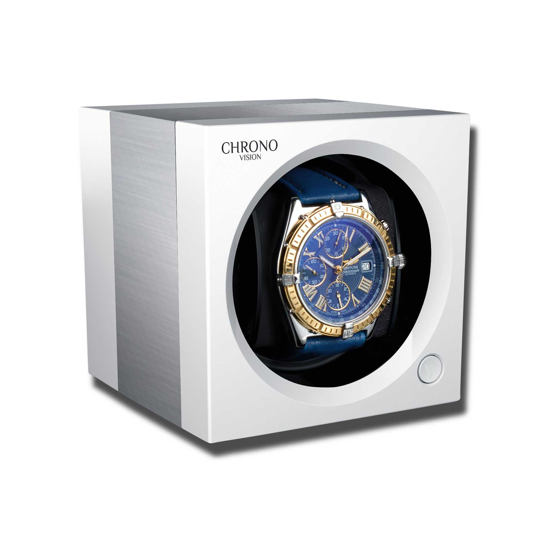 Watch Winder - One Aluminium White-1-Watch Box Studio