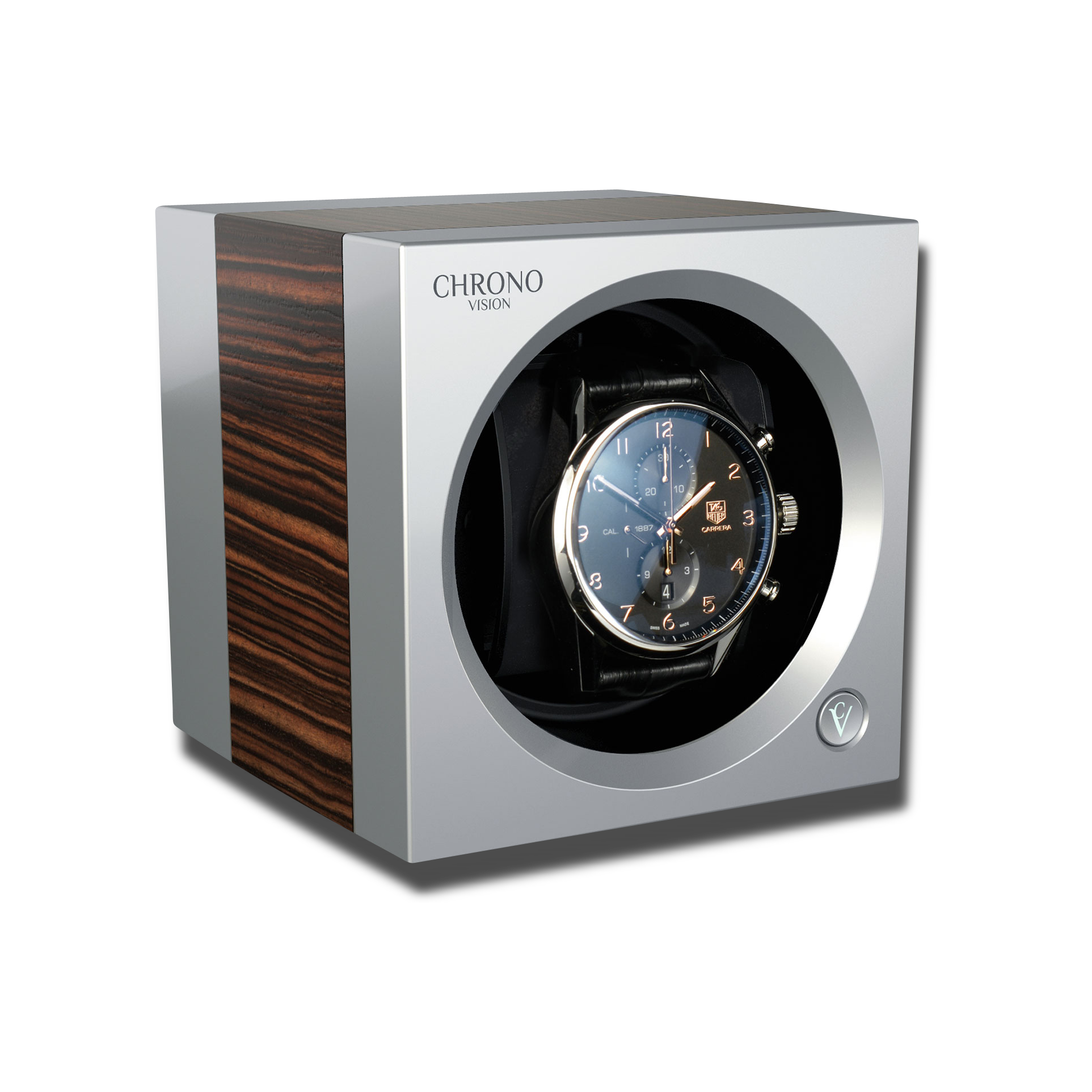 Watch Winder - One Gray Walnut-1-Watch Box Studio