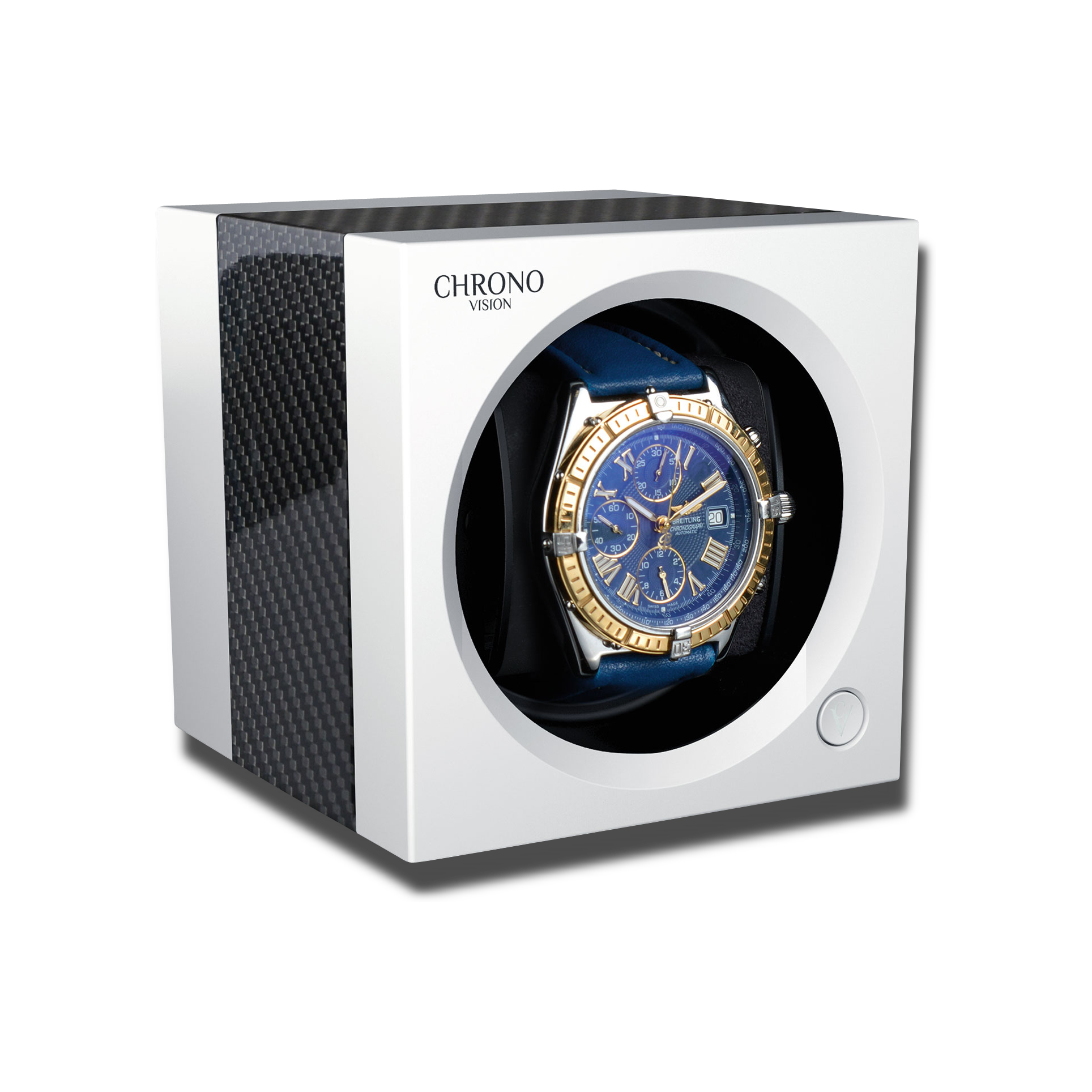 Watch Winder - One White Carbon-1-Watch Box Studio