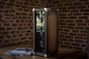 Watch Winder - Parchment Patina Java-6-Watch Box Studio