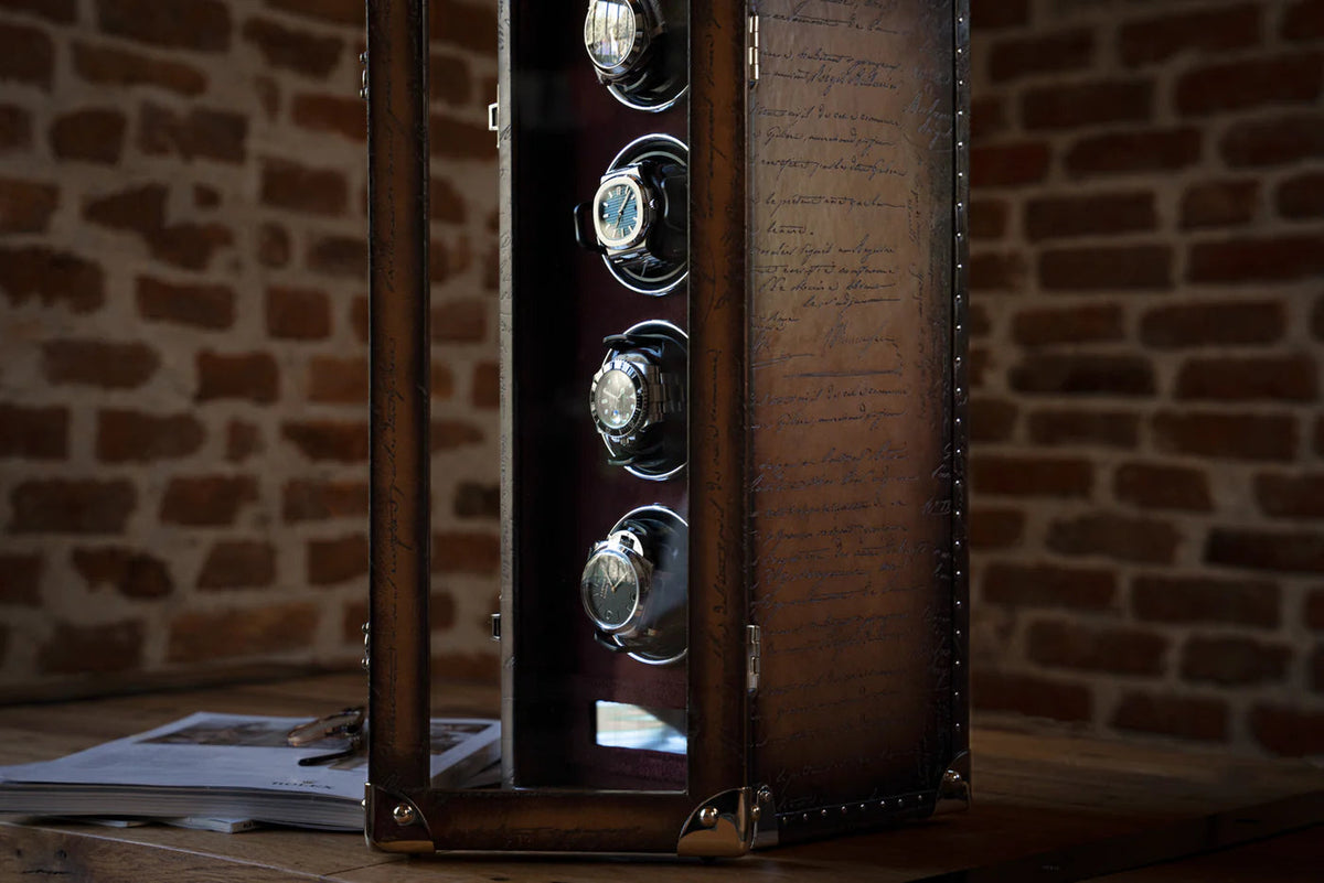 Watch Winder - Parchment Patina Java-7-Watch Box Studio