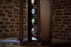 Watch Winder - Parchment Patina Java-7-Watch Box Studio