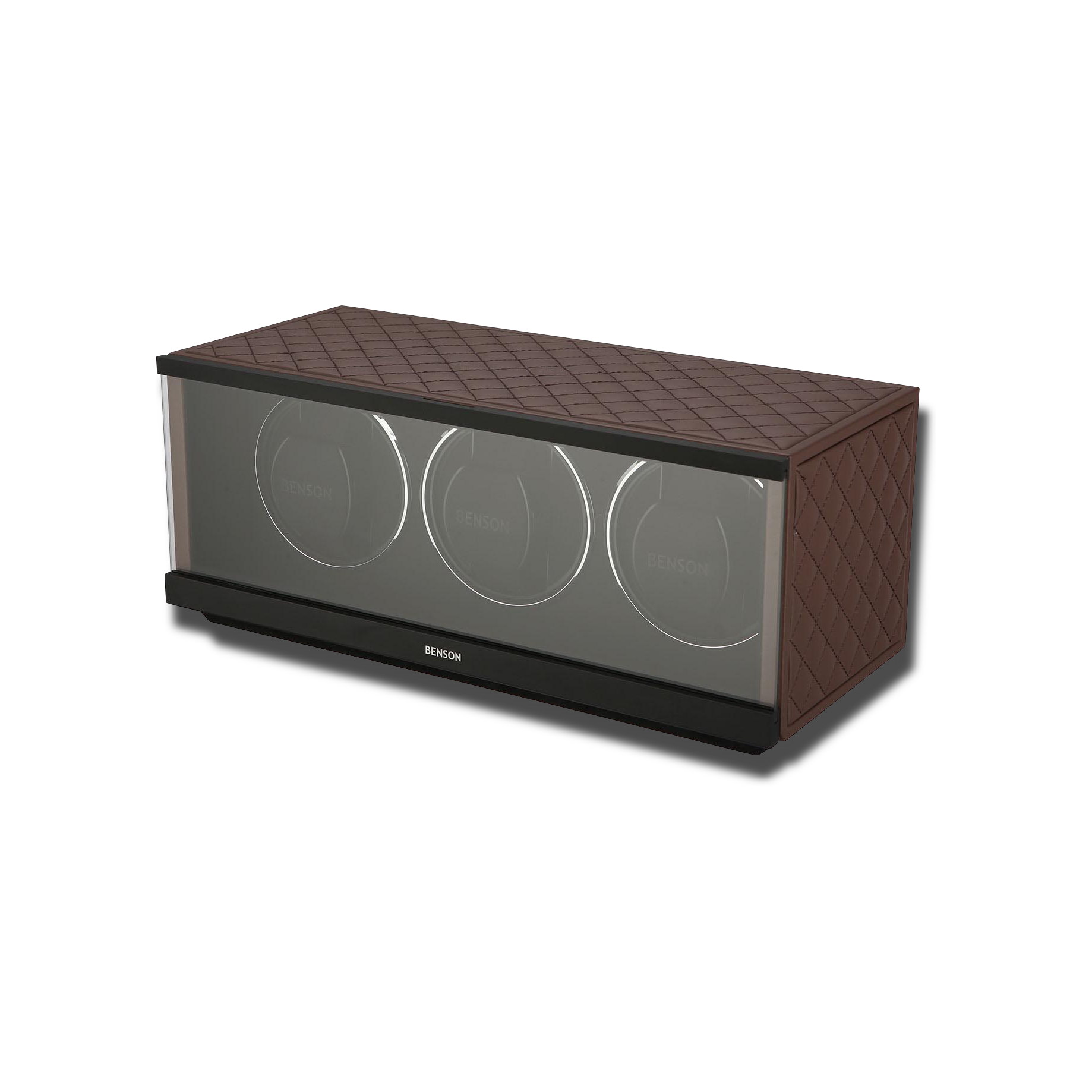 Watch Winder - Swiss Series 3 Brown-1-Watch Box Studio