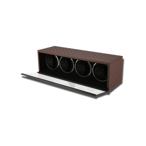 Watch Winder - Swiss Series 4 Brown-2-Watch Box Studio