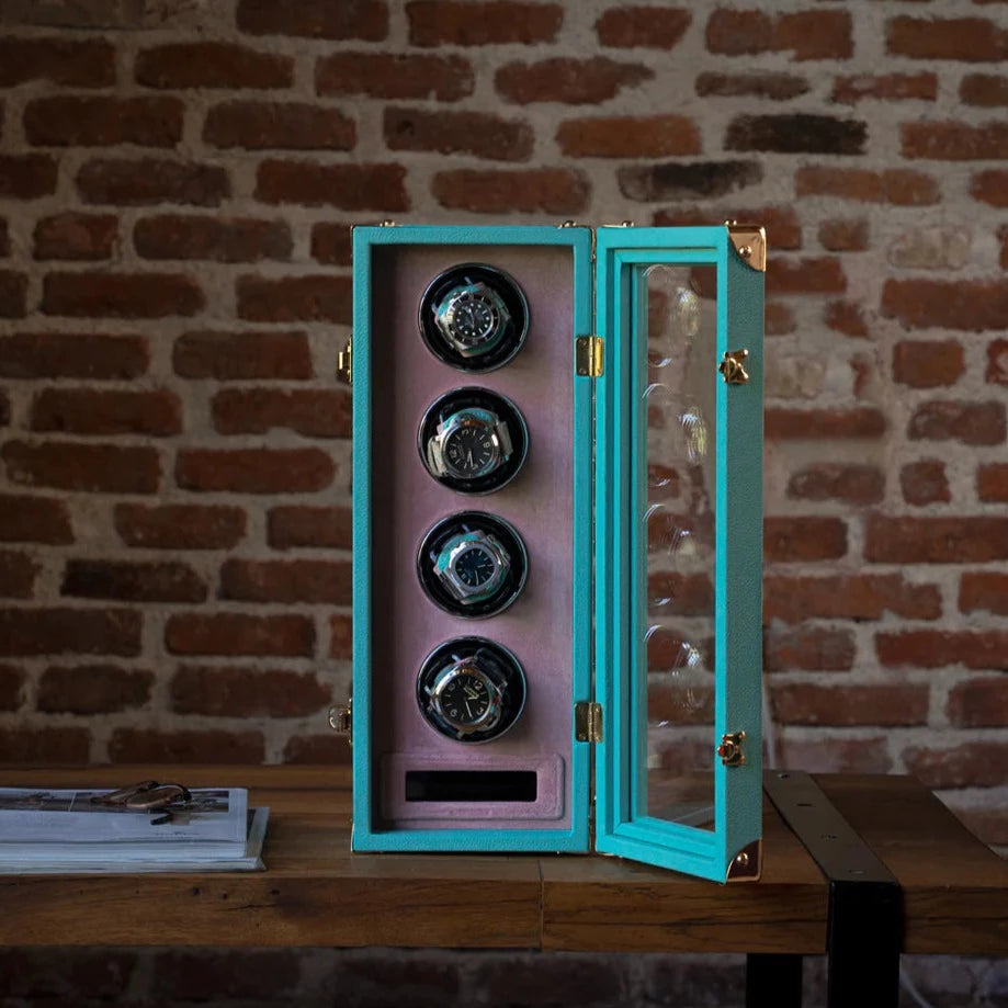 Watch Winder - Tiffany Blue-1-Watch Box Studio