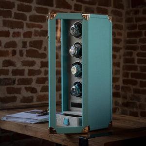 Watch Winder - Togo Tiffany Blue-1-Watch Box Studio