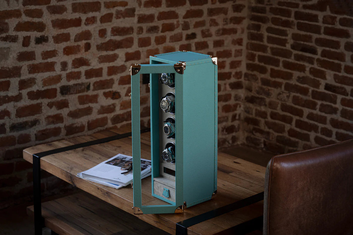 Watch Winder - Togo Tiffany Blue-2-Watch Box Studio