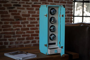 Watch Winder - Togo Tiffany Blue-7-Watch Box Studio