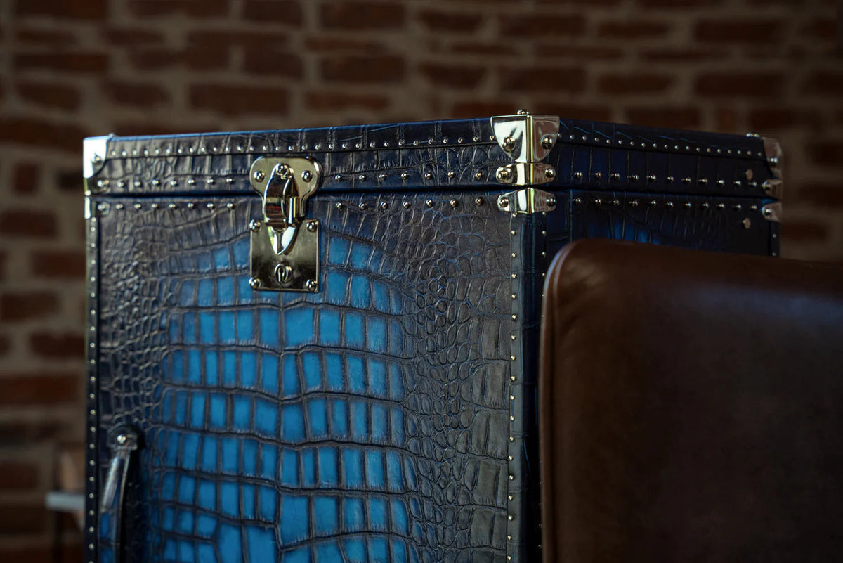 Watch Winder - Trunk CP Patina Blue-2-Watch Box Studio