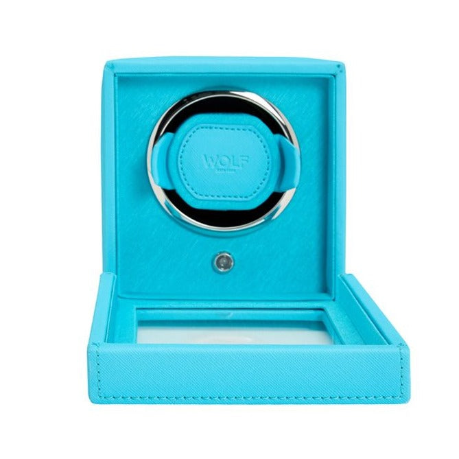 Watch Winder - Turquoise Cube Cover-1-Watch Box Studio