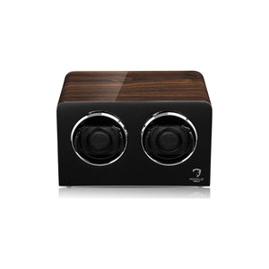 Watch Winder - Walnut Bedside Duo-2-Watch Box Studio