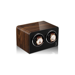 Watch Winder - Walnut Bedside Duo-3-Watch Box Studio