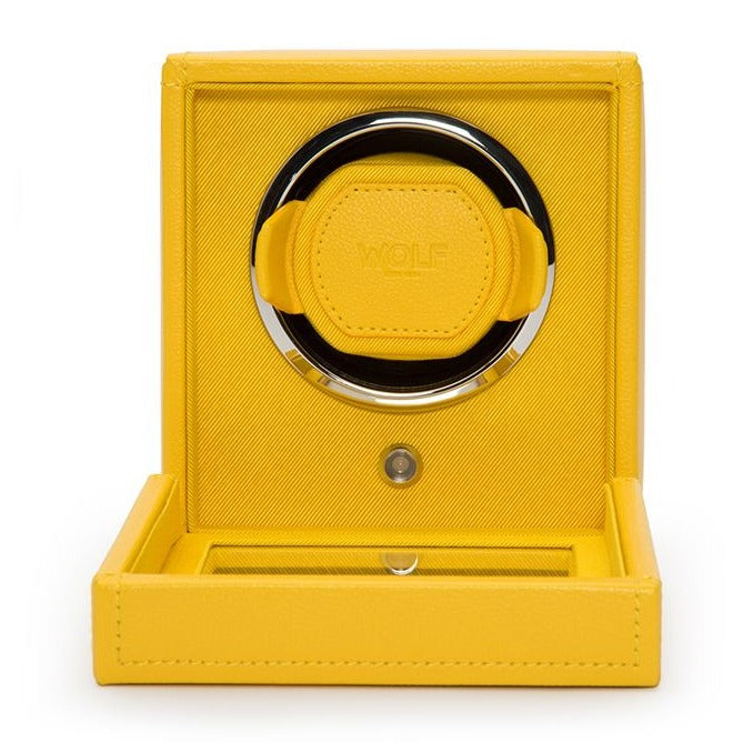 Watch Winder - Yellow Cube Cover-1-Watch Box Studio