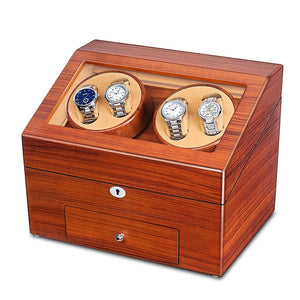 Cherry Wood Watch Winder Box-2-Watch Box Studio