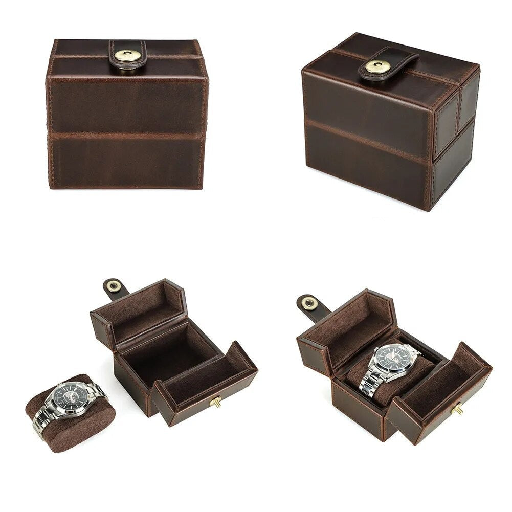 MYSTERY LEATHER WATCH BOX-5-Watch Box Studio