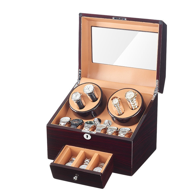 Oak Watch Winder Box-1-Watch Box Studio