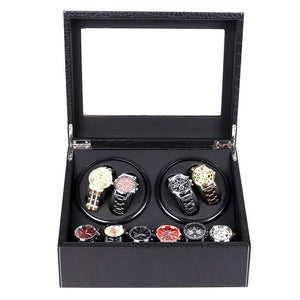 Watch Winder - Black Rock-3-Watch Box Studio