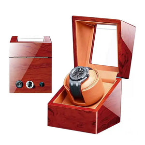 Watch Winder - Deluxe Pearwood-2-Watch Box Studio