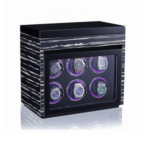 Watch Winder - Hexa Zebra-2-Watch Box Studio