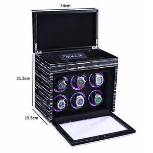 Watch Winder - Hexa Zebra-3-Watch Box Studio