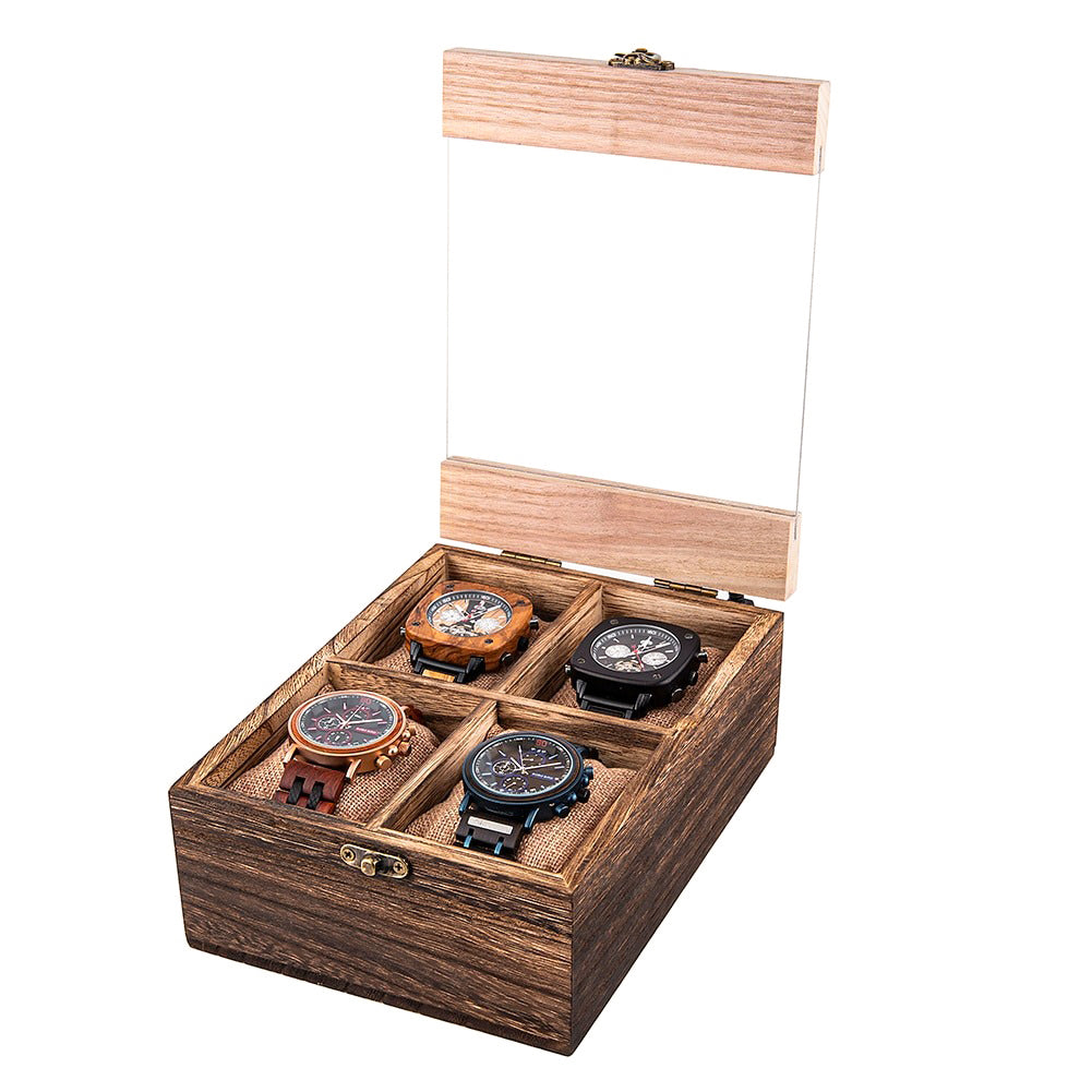 Wooden Cottage Watch Box-1-Watch Box Studio