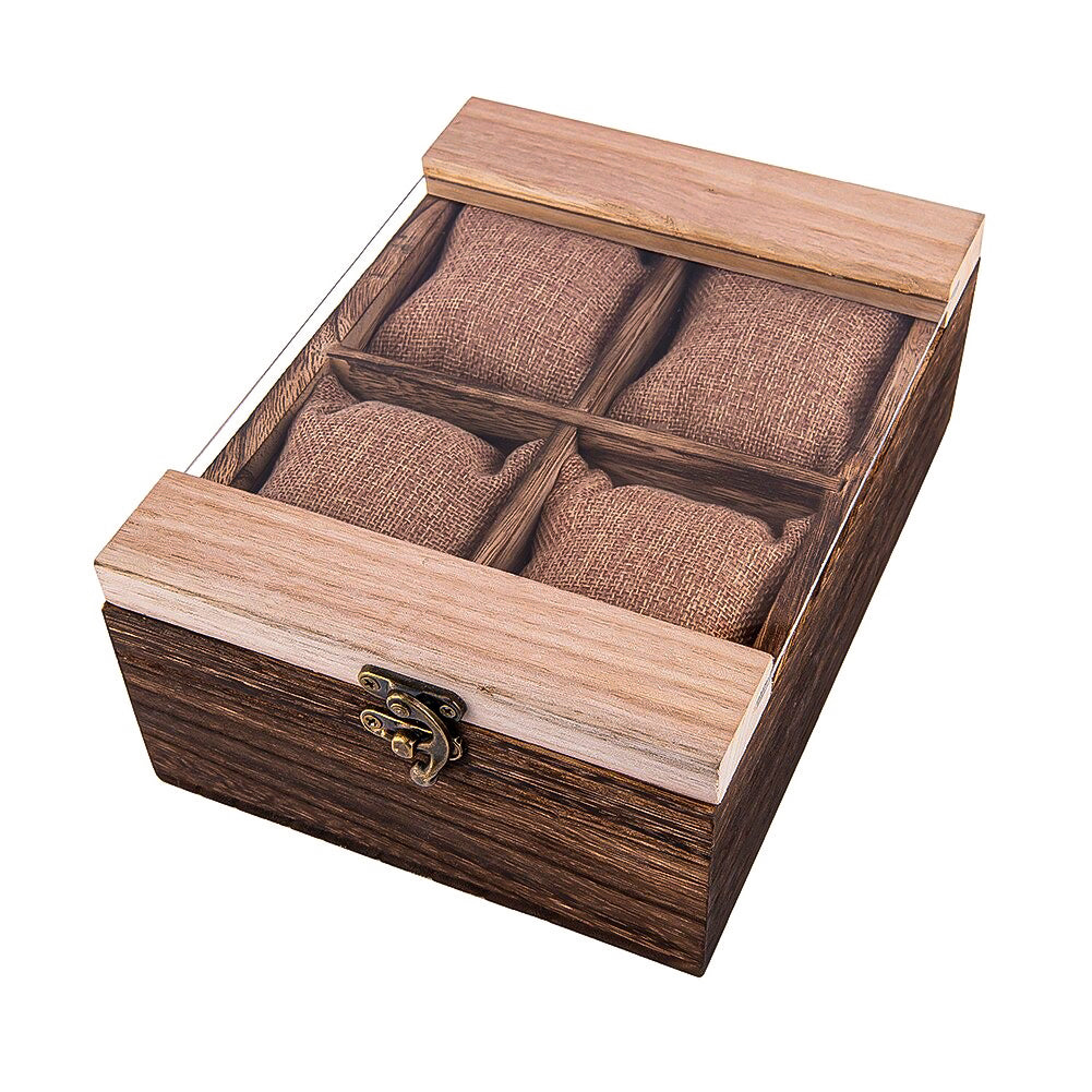 Wooden Cottage Watch Box-2-Watch Box Studio