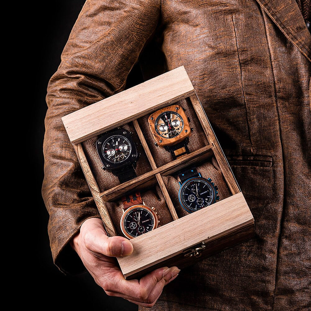 Wooden Cottage Watch Box-6-Watch Box Studio
